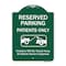 Signmission Reserved Parking Patients Violators Towed Away Owner Expense Alum Sign, 18" L, 24" H, GW-1824-9902 A-DES-GW-1824-9902 - alternate 1